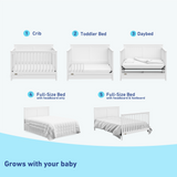white crib with drawer's graphic conversions
