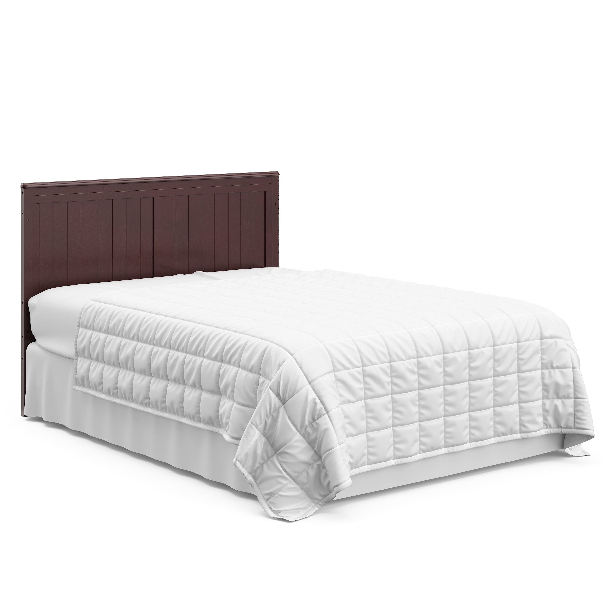 Hadley espresso crib with drawer converted to full-size bed