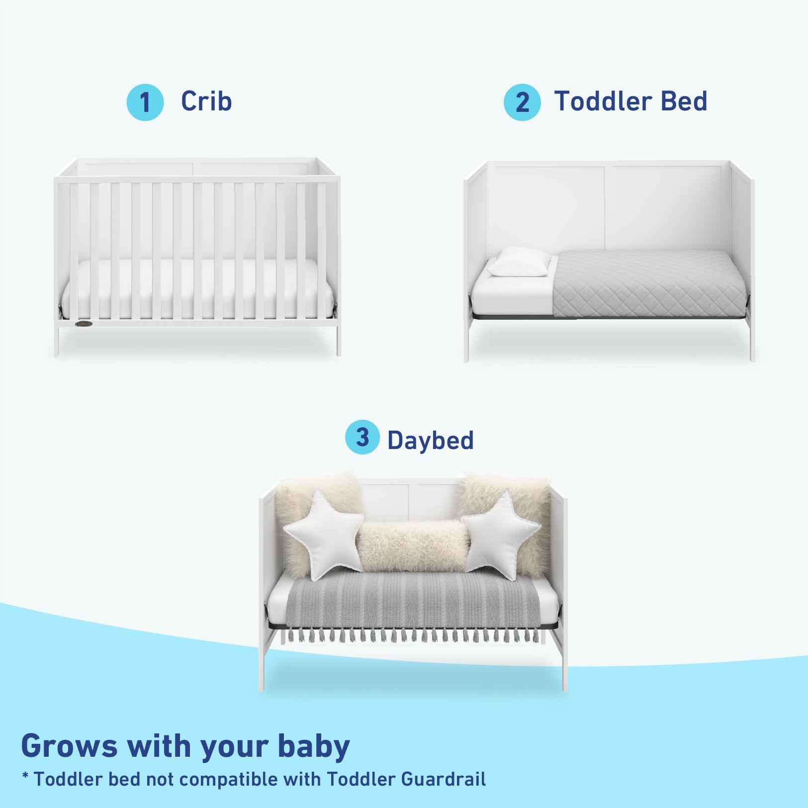 White crib conversions graphic