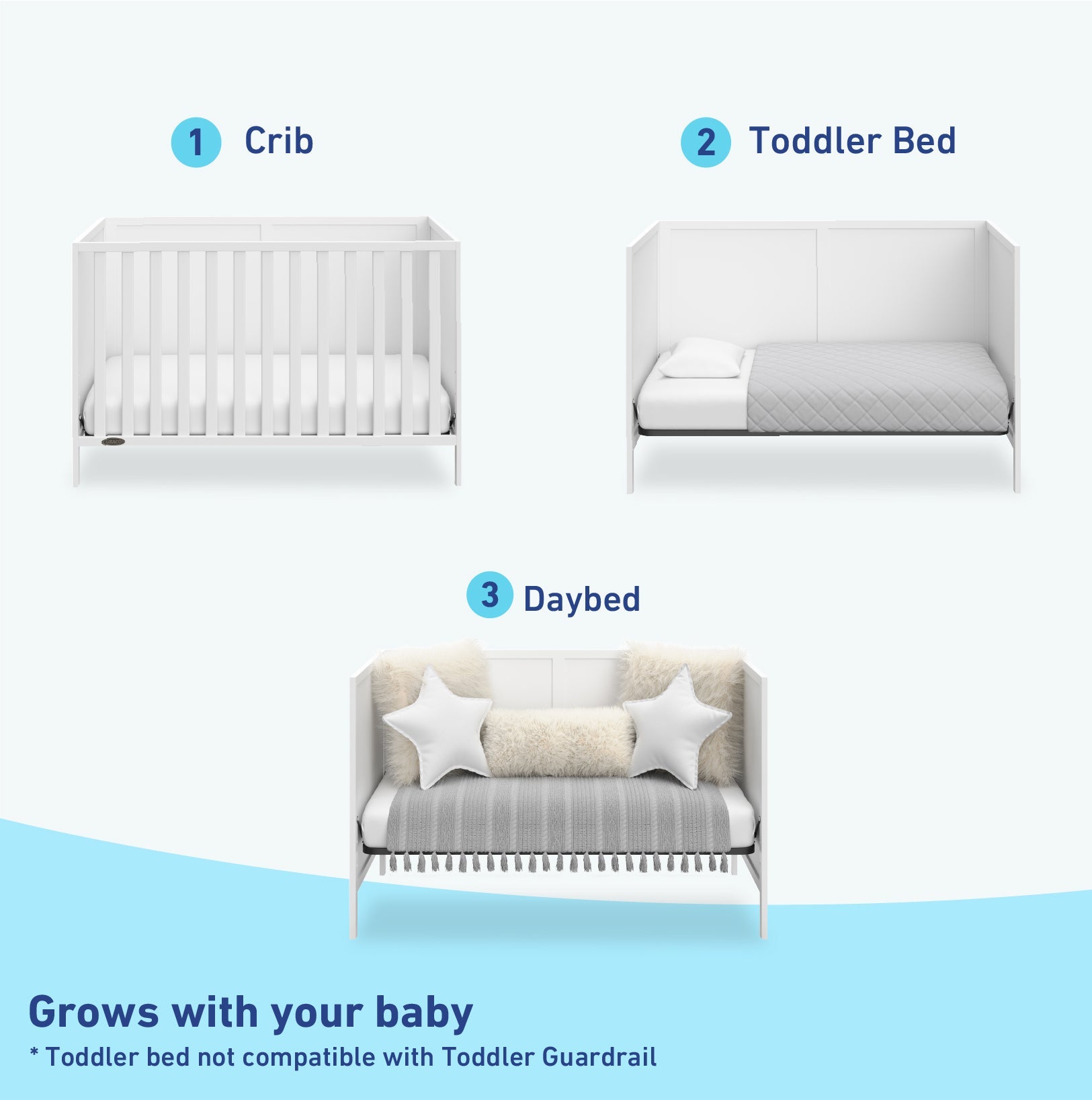 White crib conversions graphic
