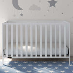White crib in nursery