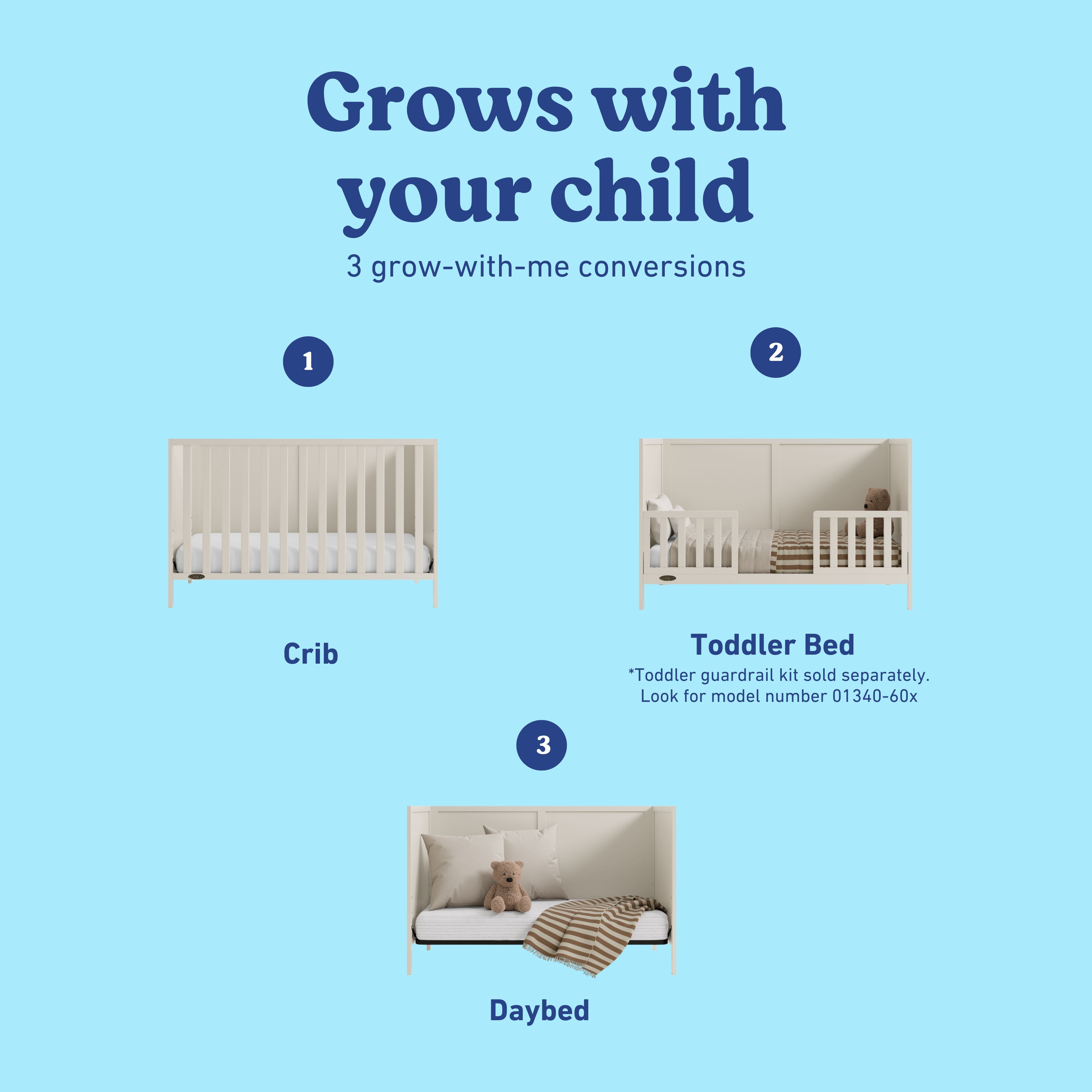 Theo frosted oat crib conversions