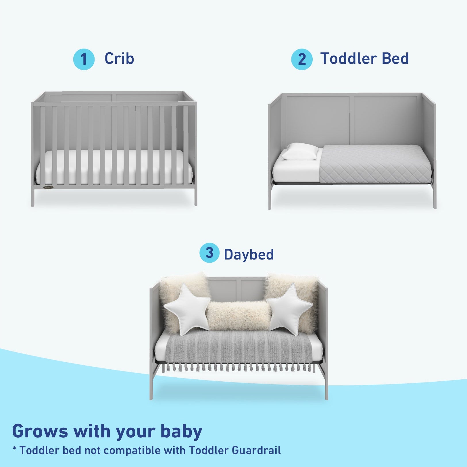 pebble gray crib conversions graphic