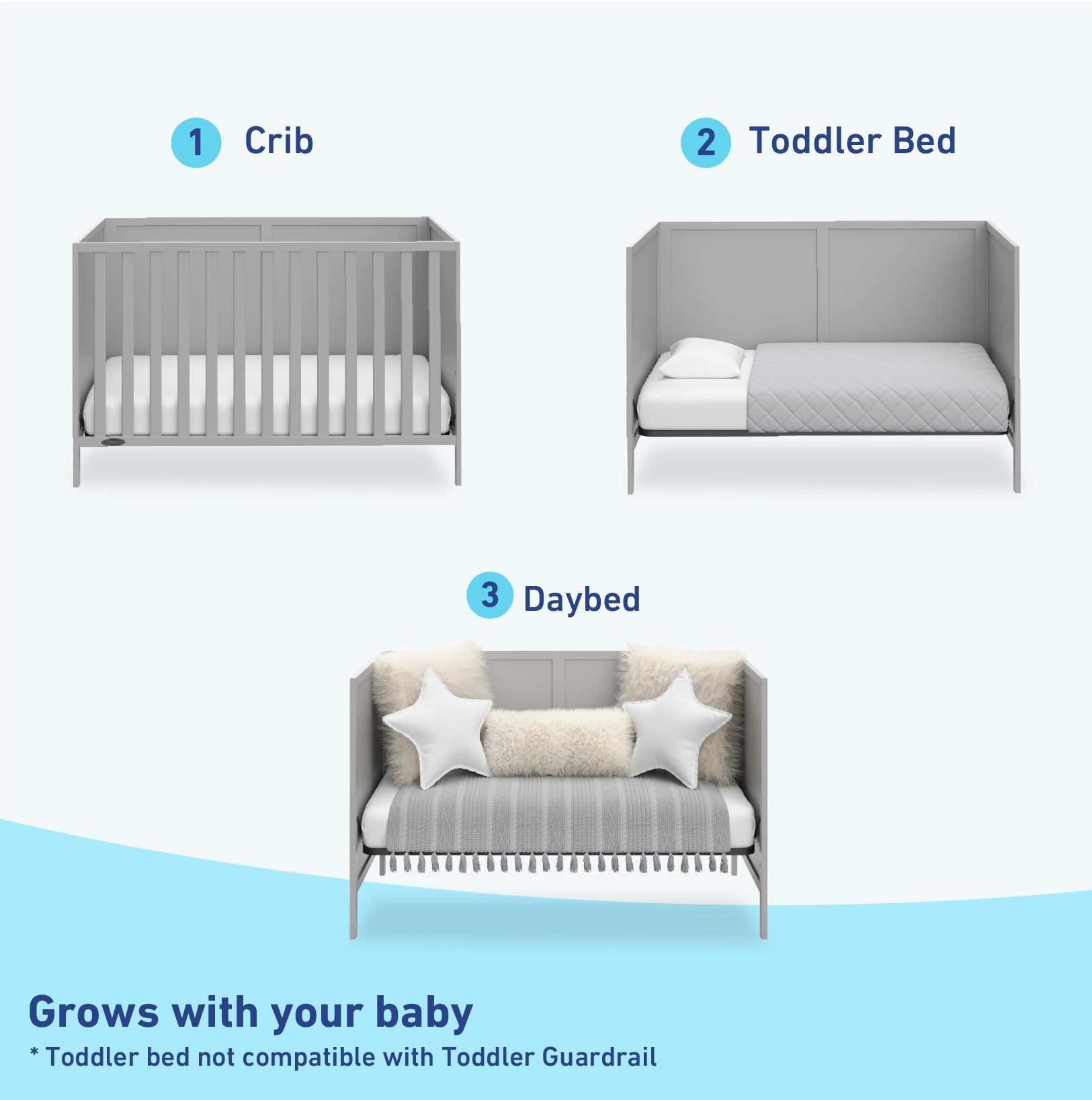 pebble gray crib conversions graphic
