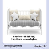 Pasadena white crib daybed conversion callout
