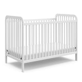White crib angled