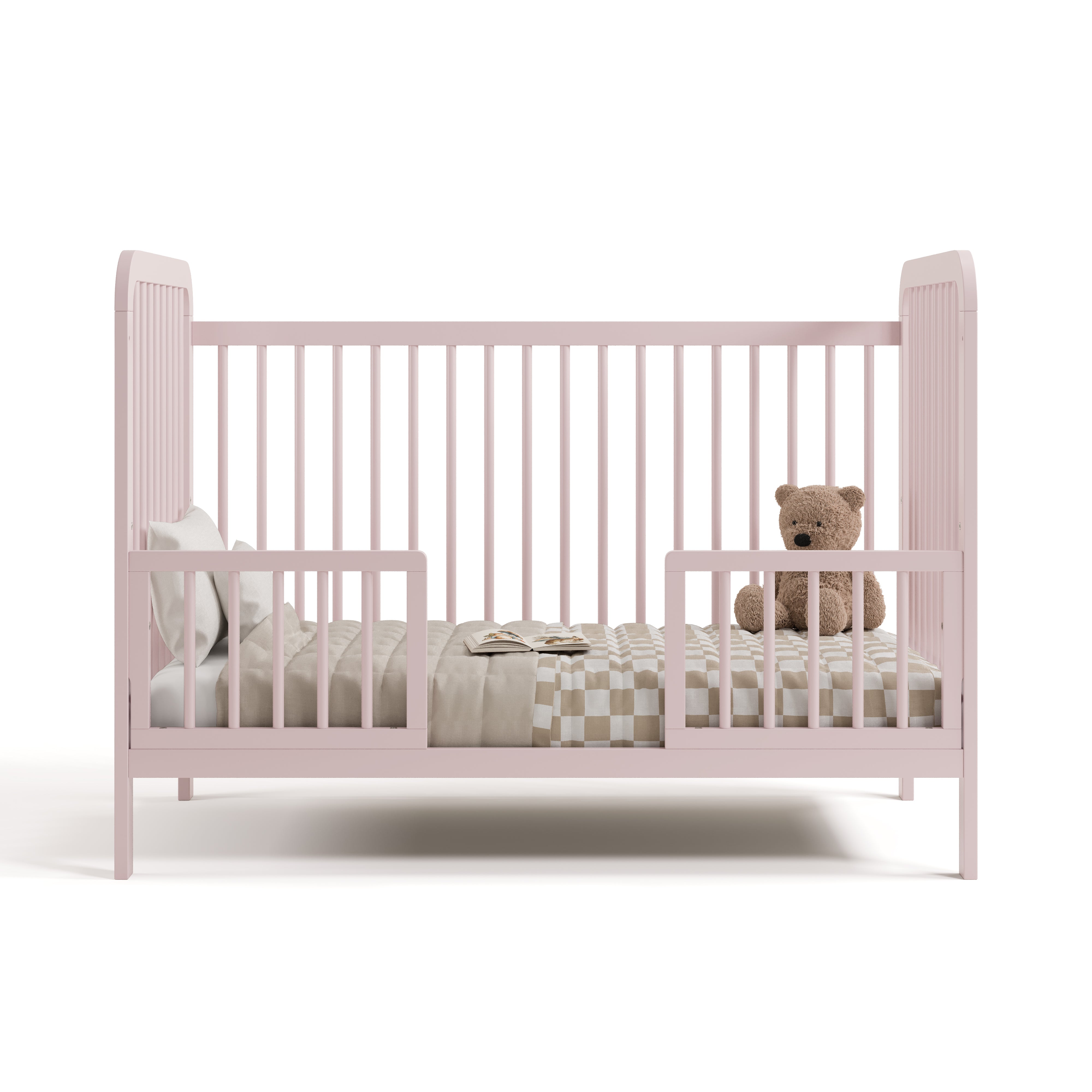 Pasadena blush crib toddler bed conversion