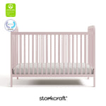 Pasadena blush crib with GGG and PTPA logo on top left