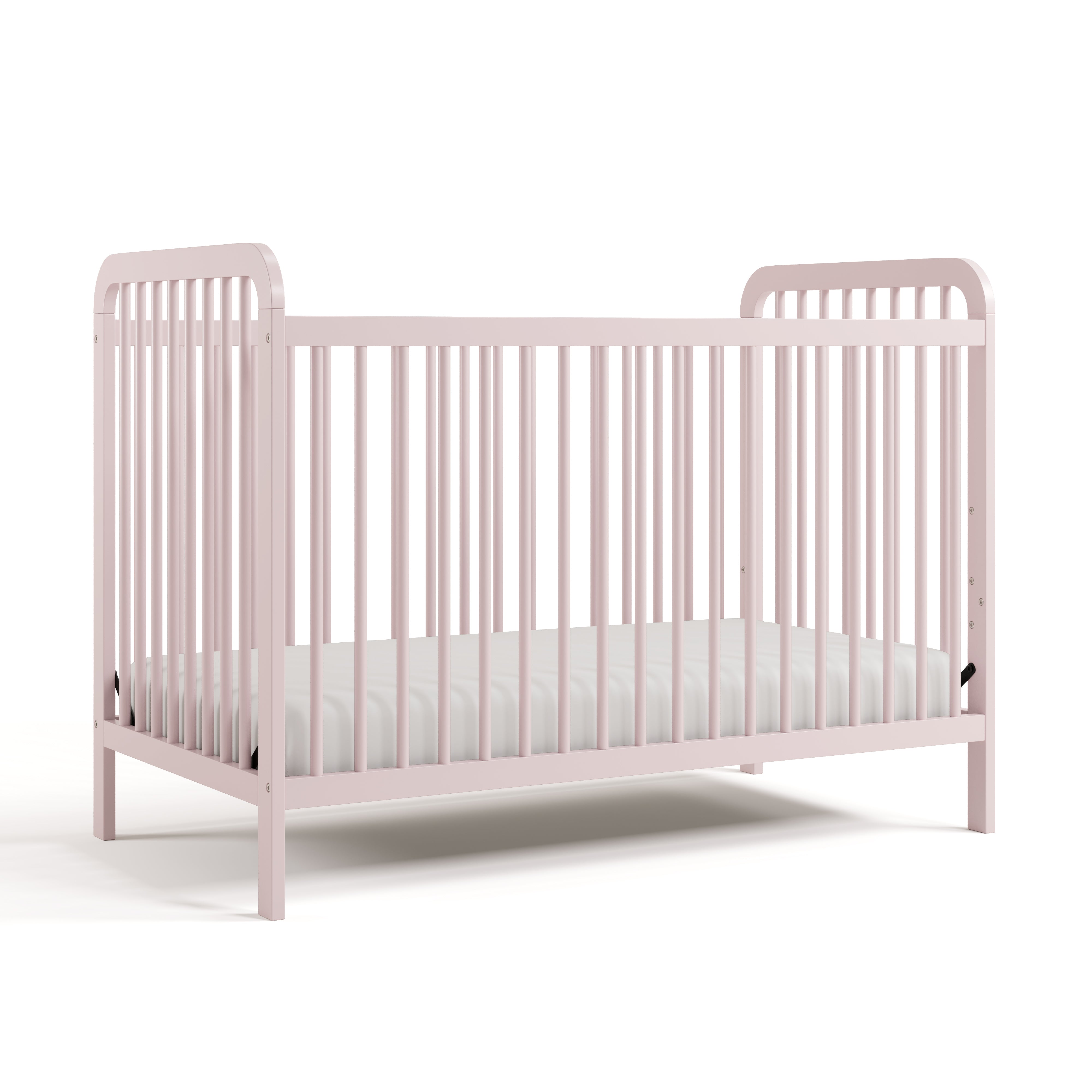 Pasadena blush crib angle view