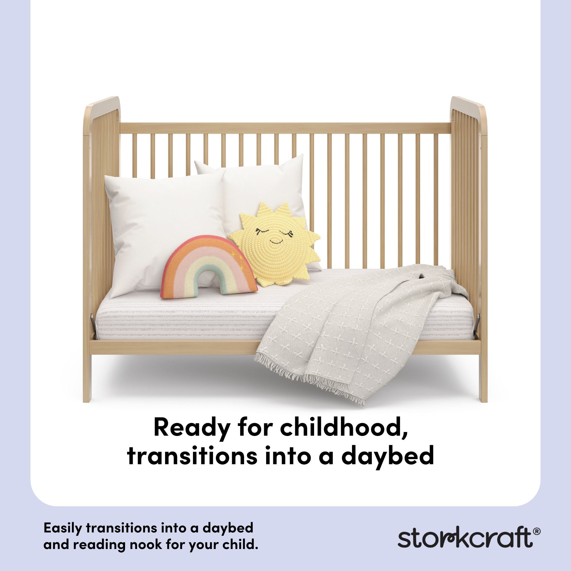 Pasadena driftwood crib daybed conversion callout