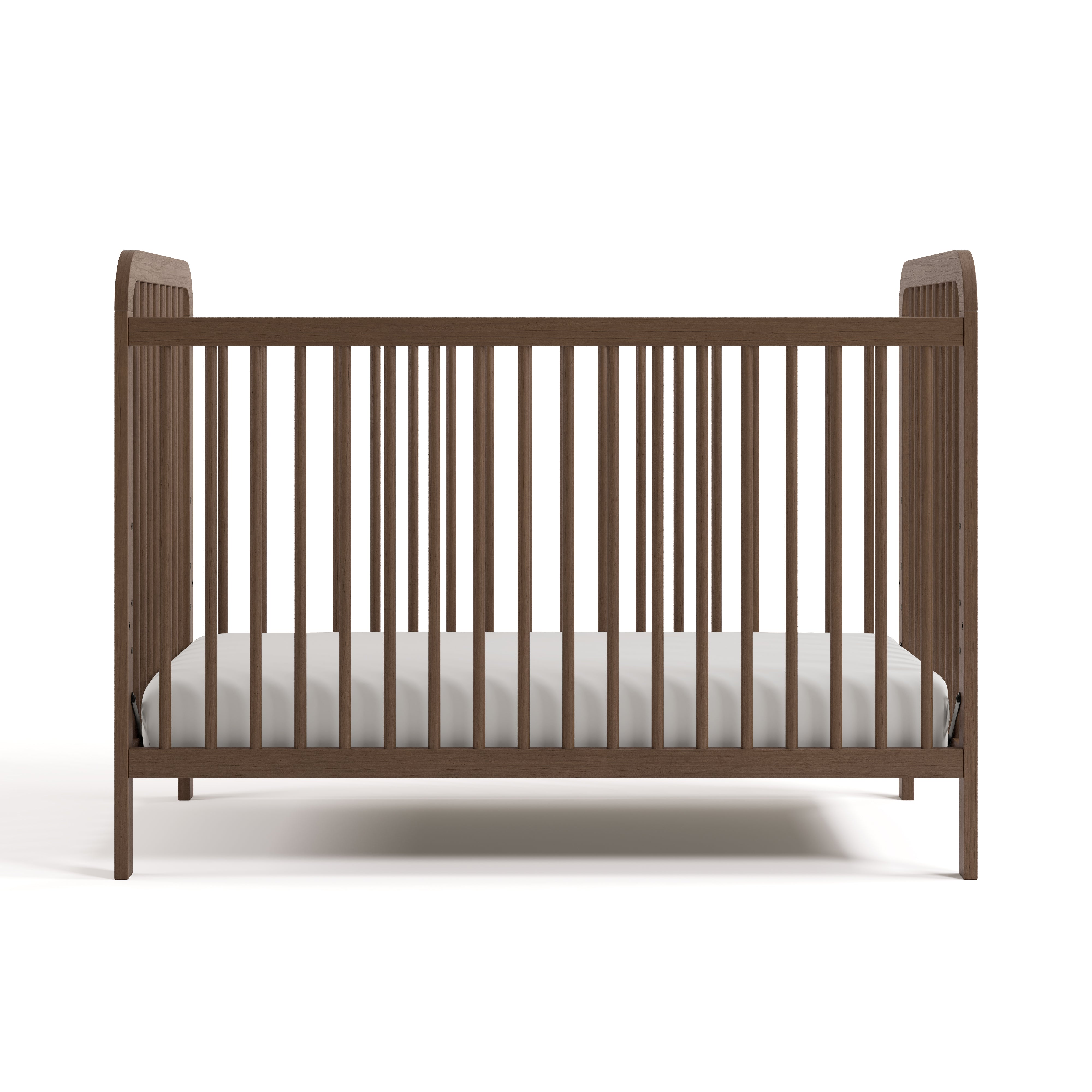 Pasadena hazelnut crib front view