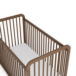 Pasadena hazelnut crib top view