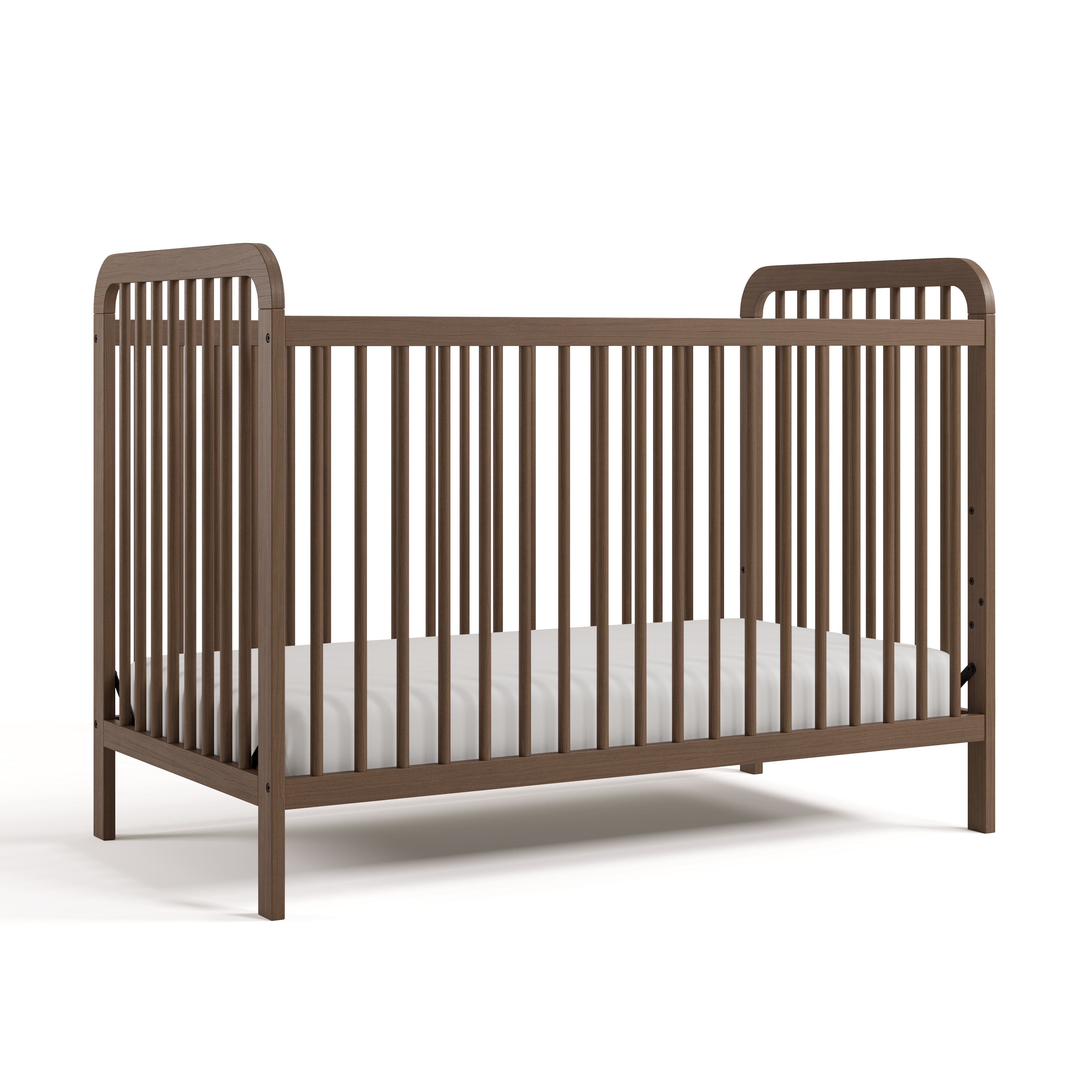 Pasadena hazelnut crib angle view