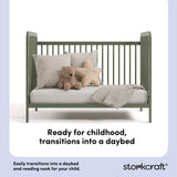 Pasadena olive crib daybed conversion callout