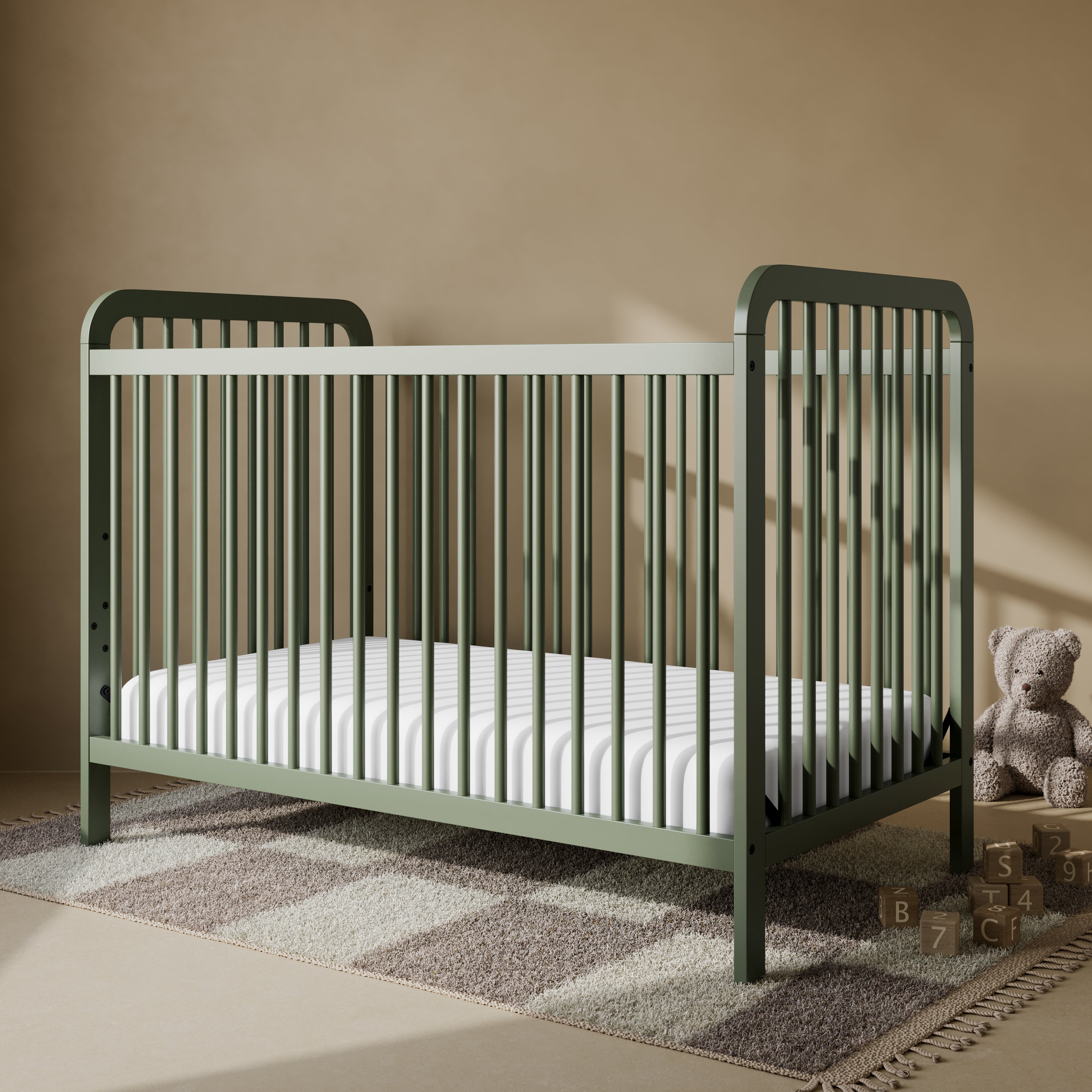 Pasadena olive crib in nursery