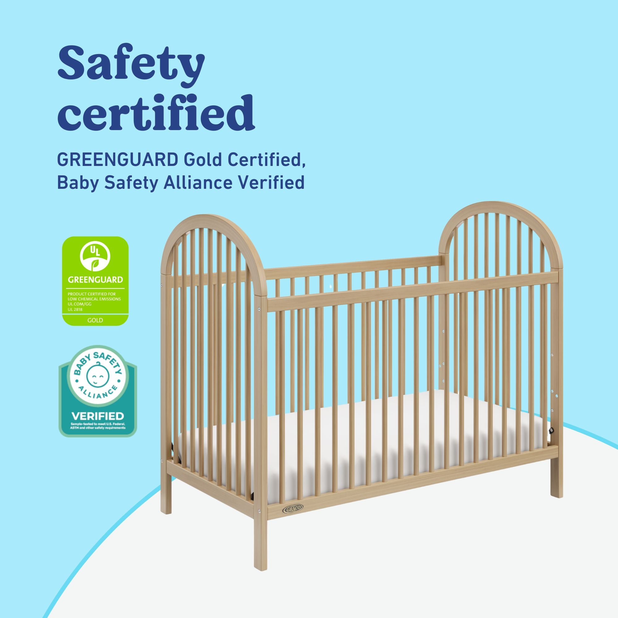Olivia driftwood crib certifications callout