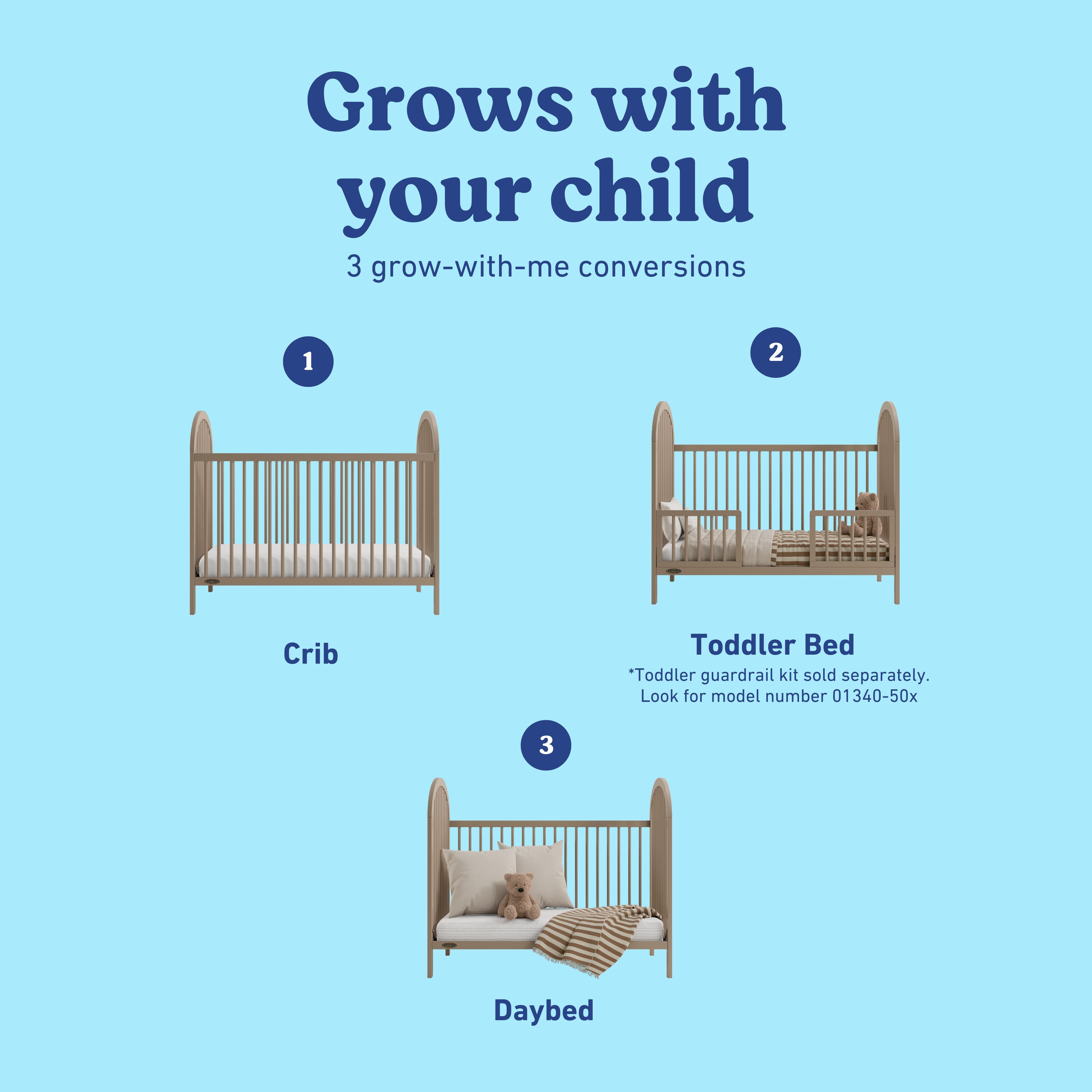 Olivia taupe crib conversions callout