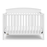 Benton white crib front view