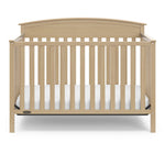 Front view of driftwood crib