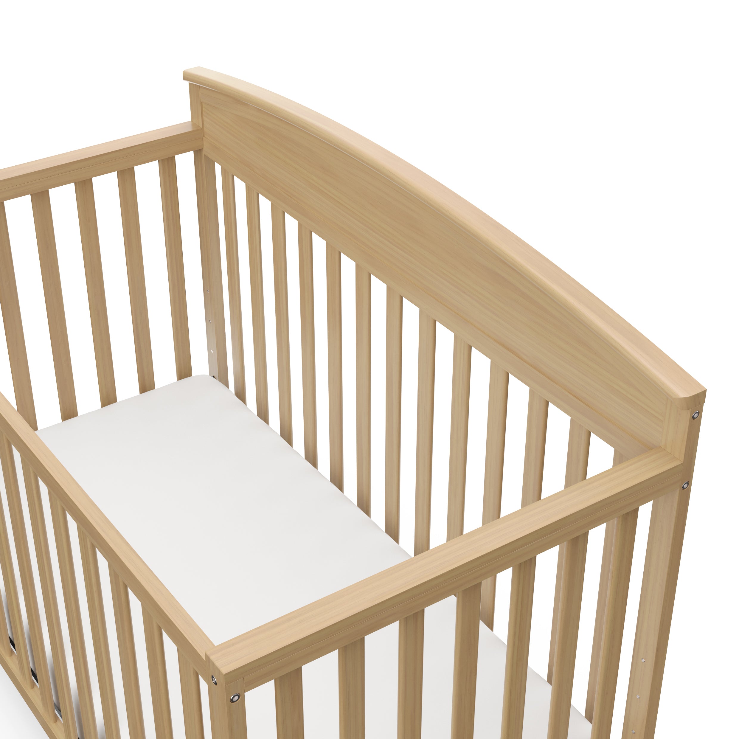 Benton driftwood crib top view