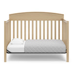 Benton driftwood crib converted to toddler bed without guardrail