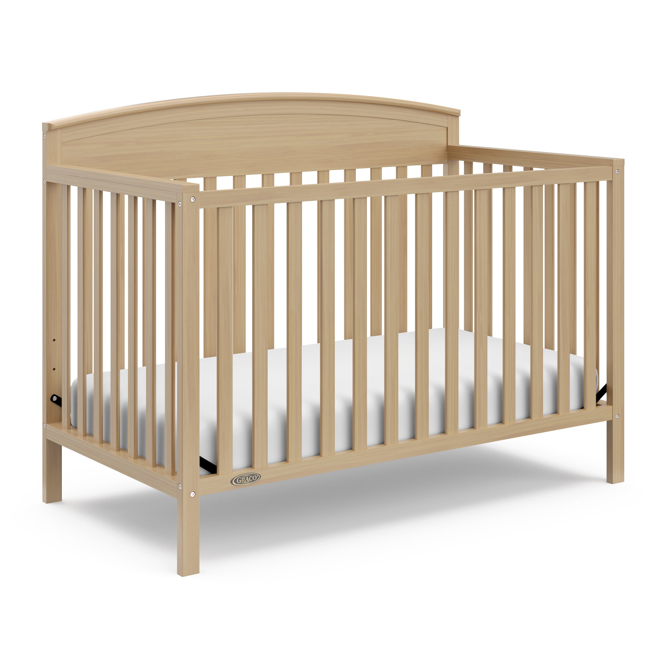 Benton driftwood crib angle view