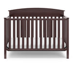 Front view of espresso crib