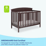 GREENGUARD Gold Certified espresso crib