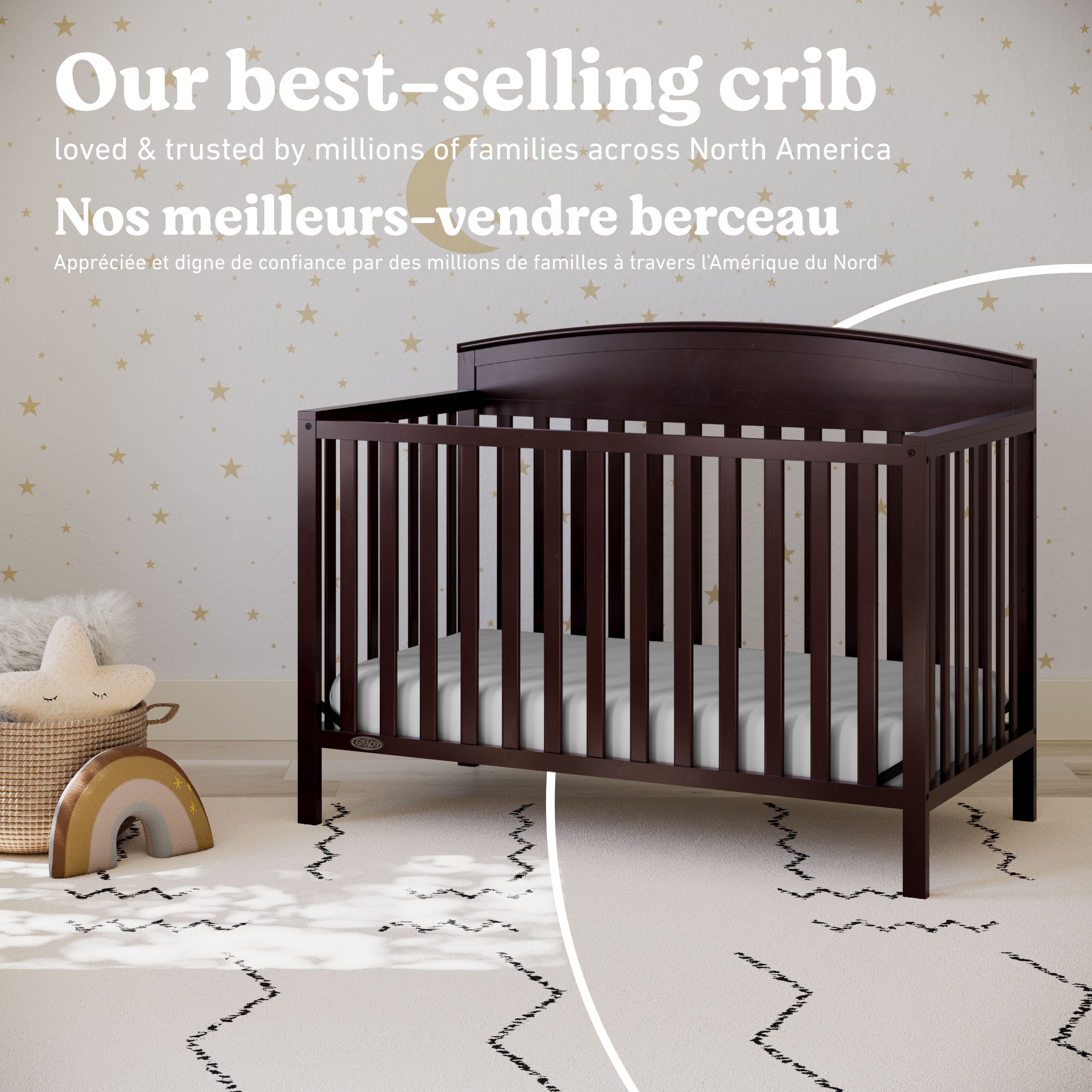 Benton espresso crib style callout