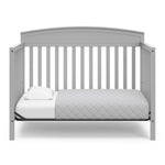 Benton pebble gray crib converted to toddler bed without guardrail