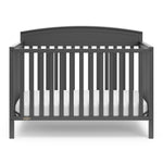 Benton gray crib front view
