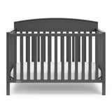 Benton gray crib front view