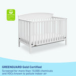 GREENGUARD Gold Certified white crib