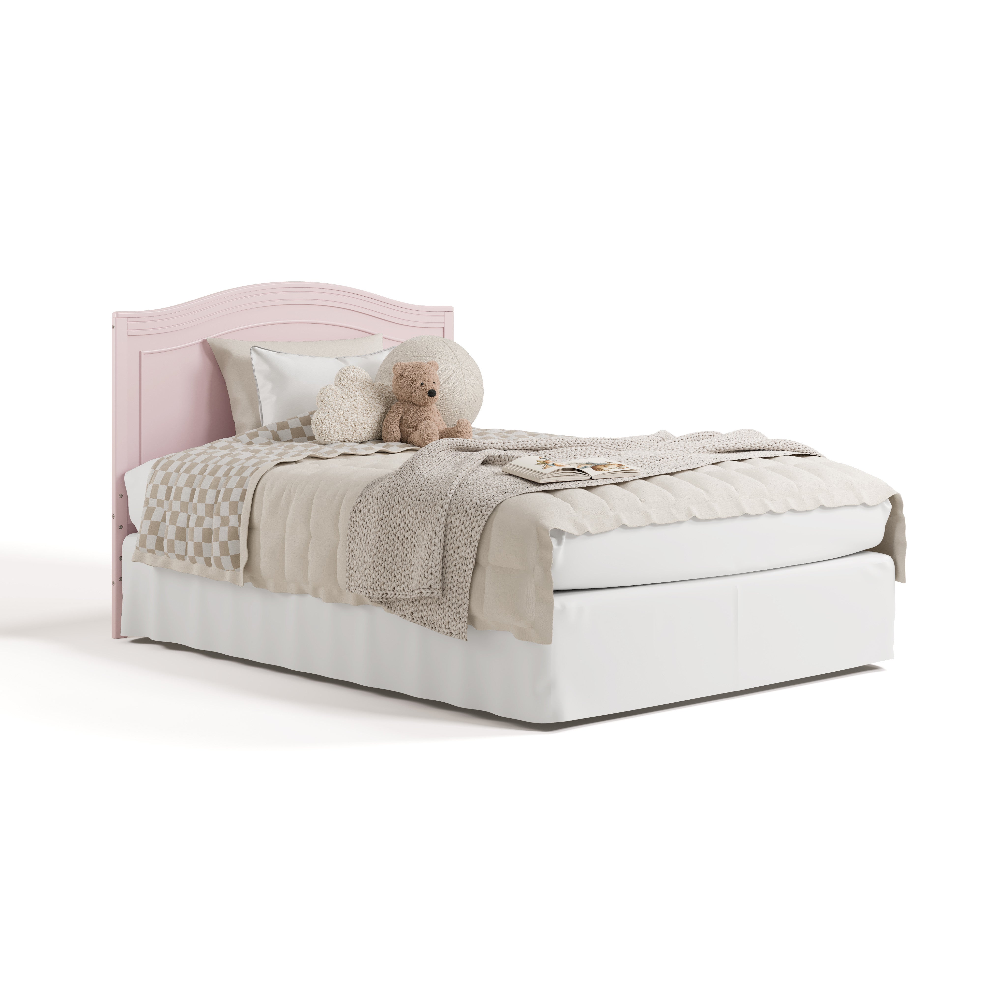 Paris blush crib converted to full bed