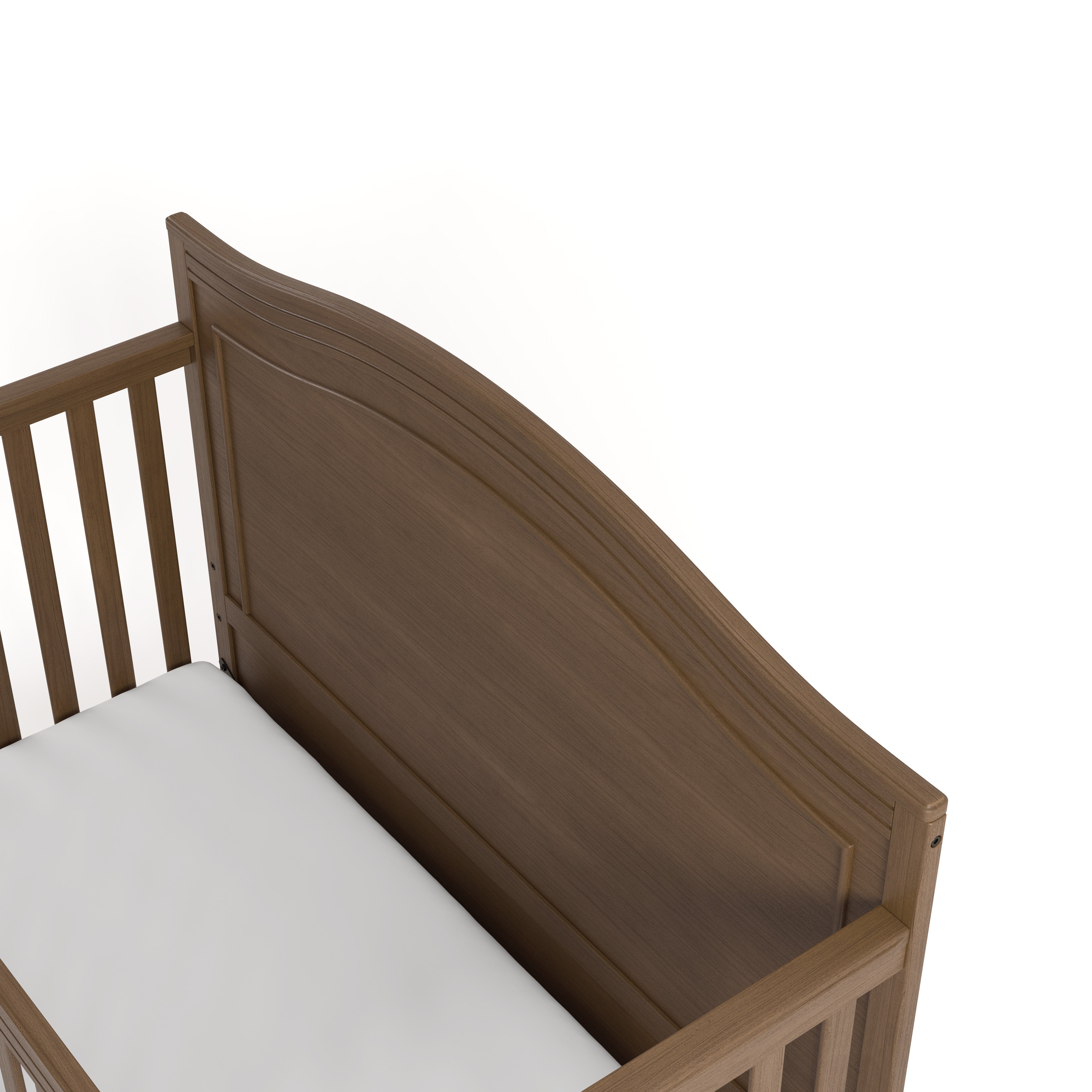 Paris hazelnut crib top view