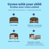 Paris 4-in-1 Convertible Crib