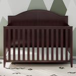 espresso crib in nursery
