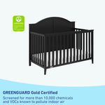 GREENGUARD Gold Certified black crib