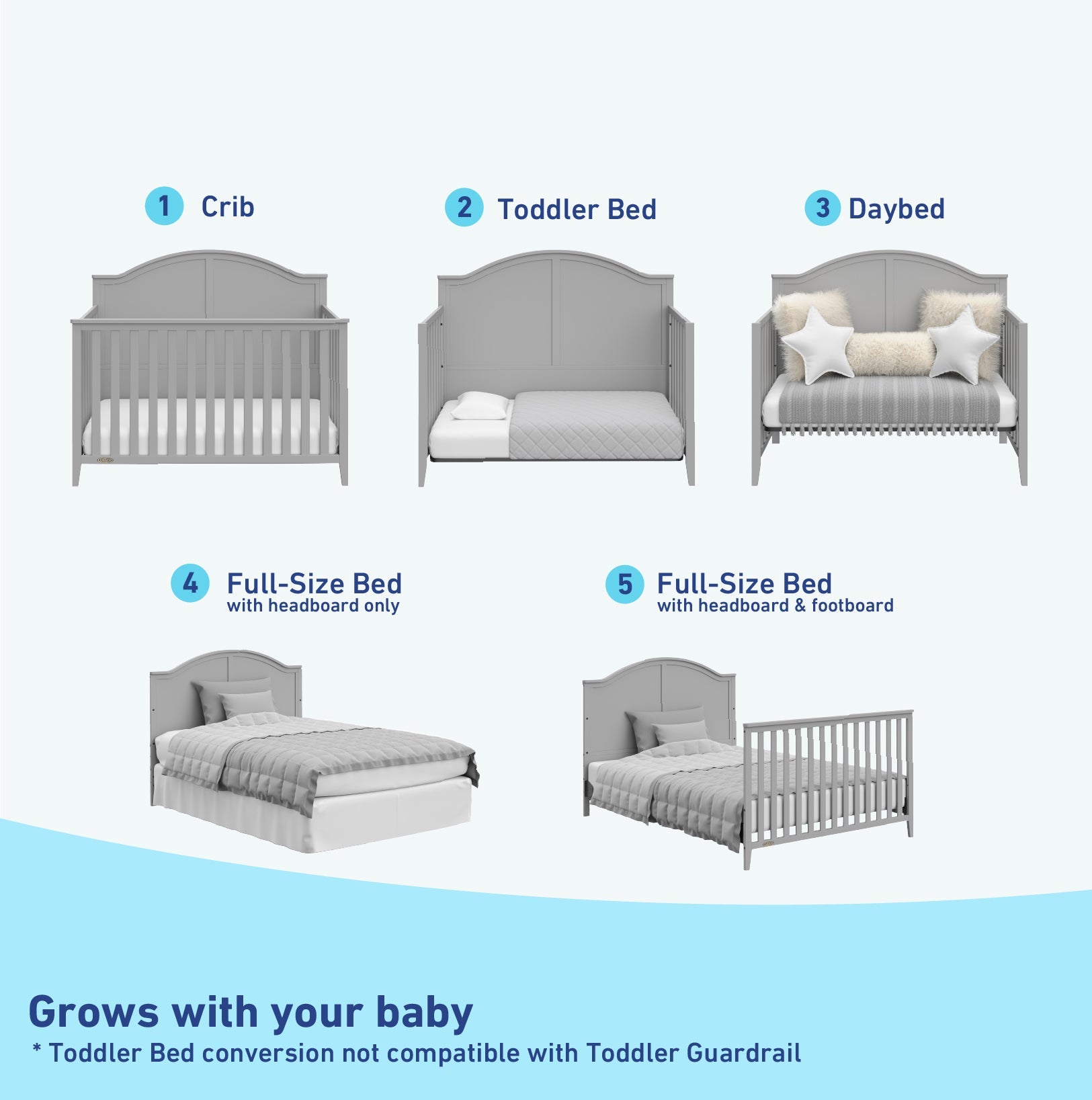 pebble gray crib conversions graphic