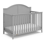 Pebble gray crib angled