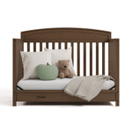 Benton hazelnut crib with drawer converted to daybed