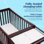 Remi espresso crib and changer changing table callout