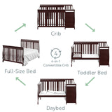 espresso crib with changer conversions graphic