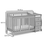 Storkcraft® Portofino 5-in-1 Convertible Crib and Changer - Storkcraft