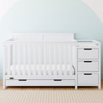 Graco Hadley 5-in-1 Convertible Crib and Changer with Drawer in PWhite lifestyle view