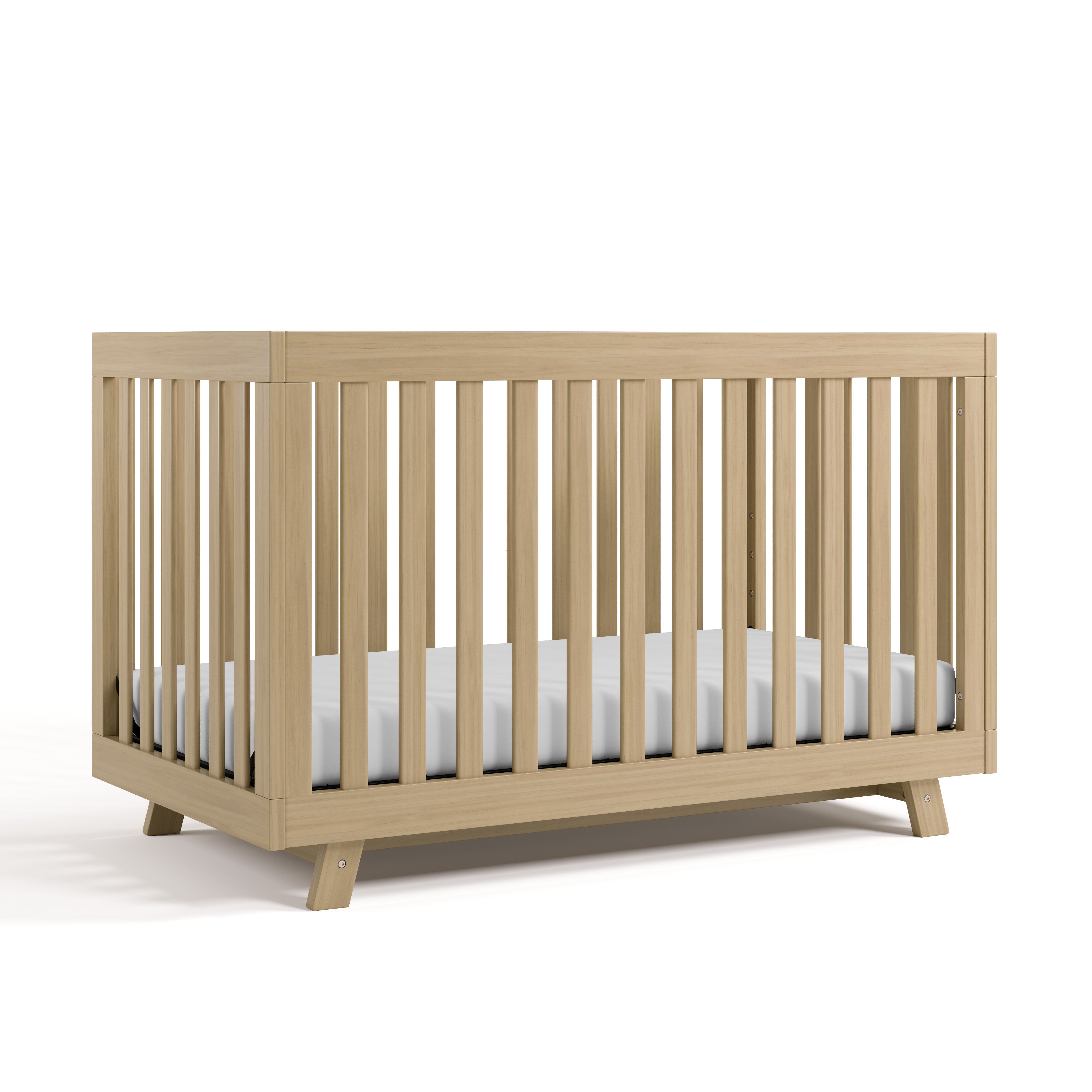 Beckett driftwood crib angle view