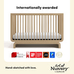 Santorini driftwood crib awards callout