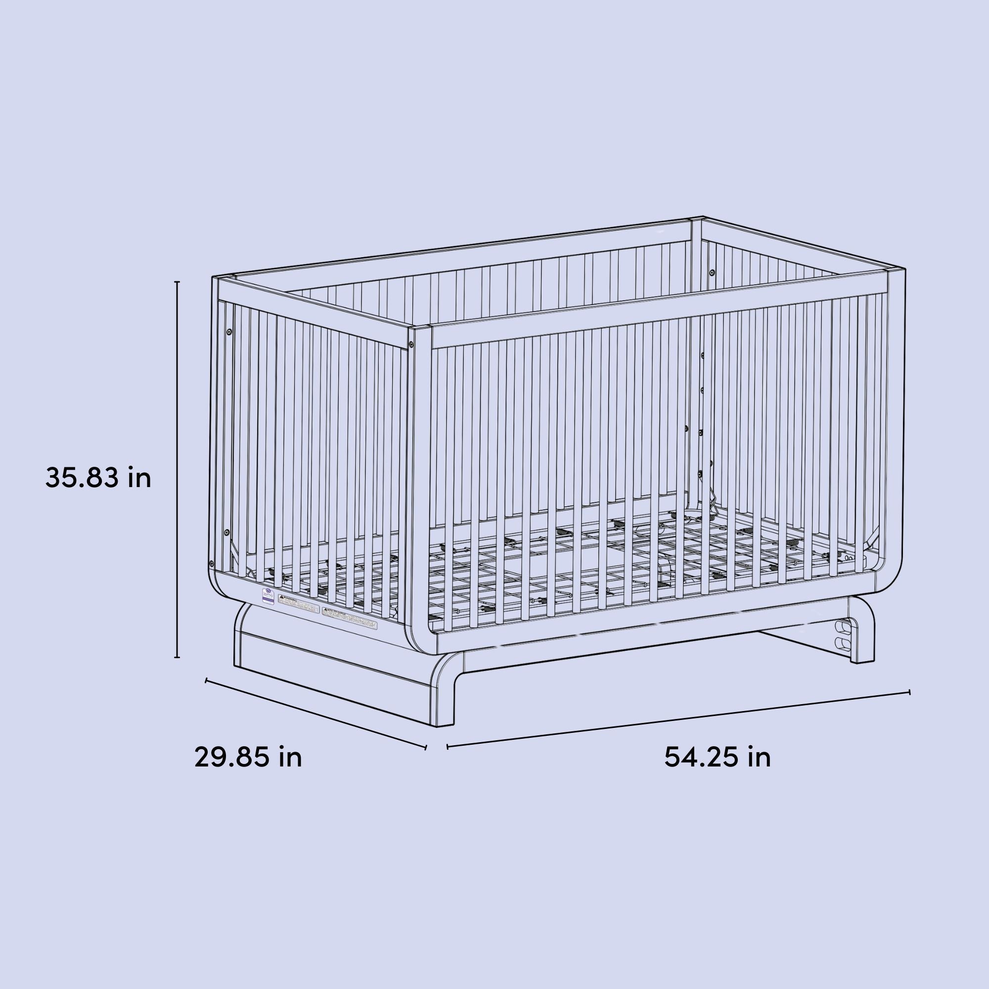 Santorini crib dimensions callout