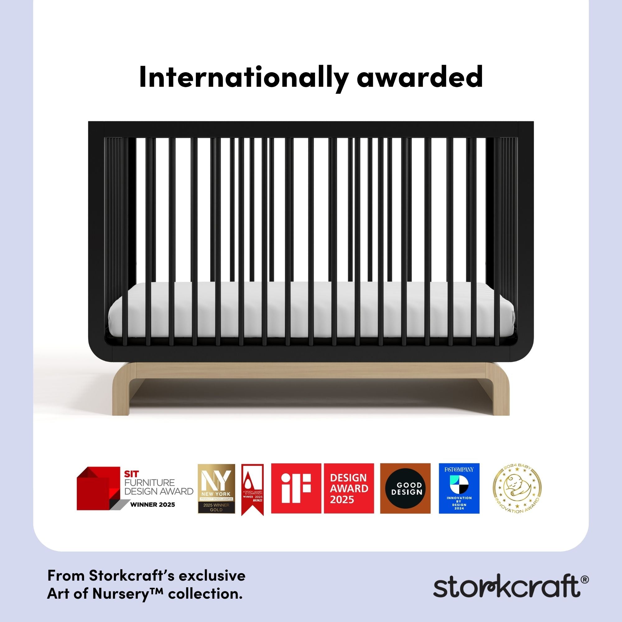 Santorini black with driftwood crib awards callout