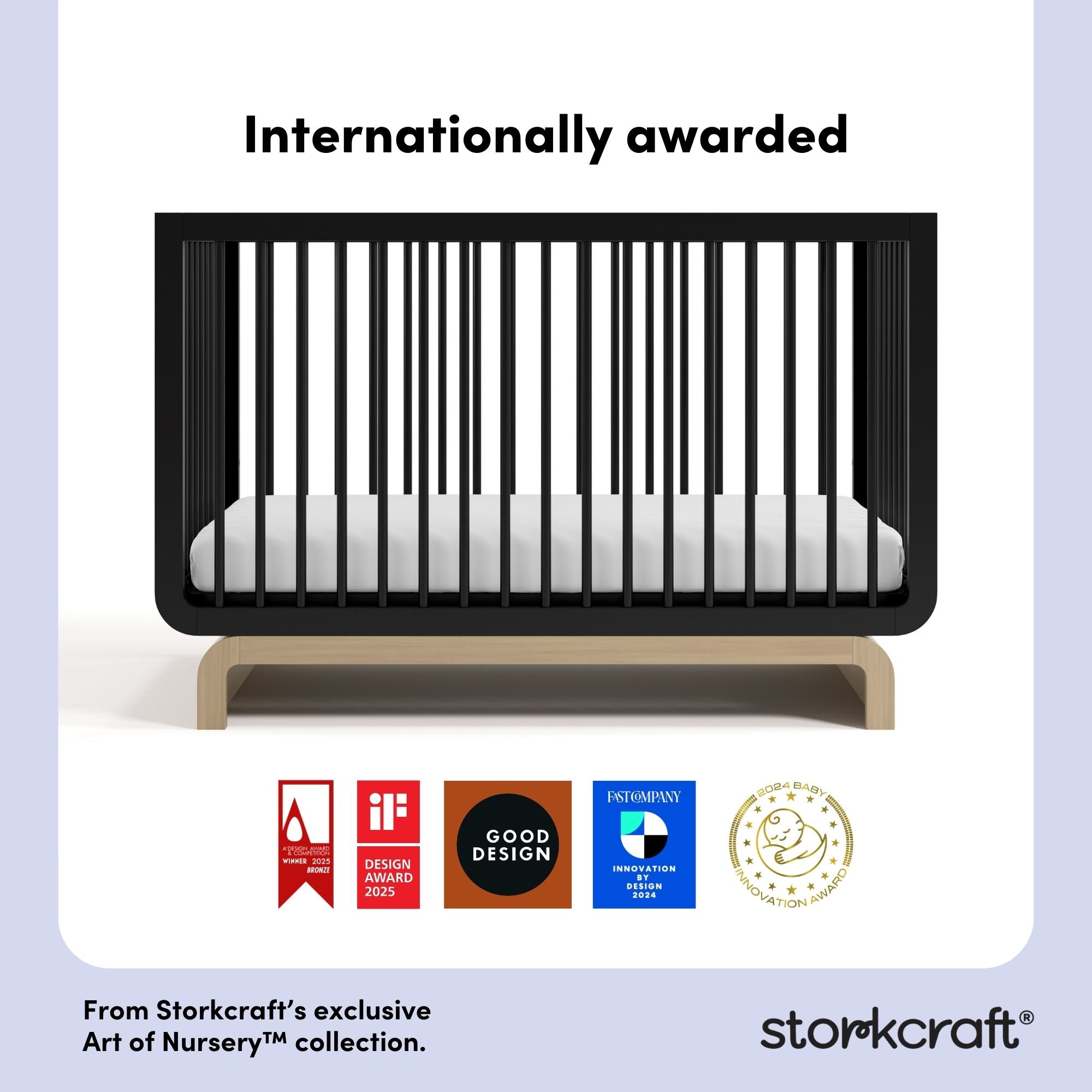 Santorini black with driftwood crib awards callout